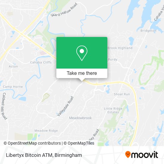 Mapa de Libertyx Bitcoin ATM