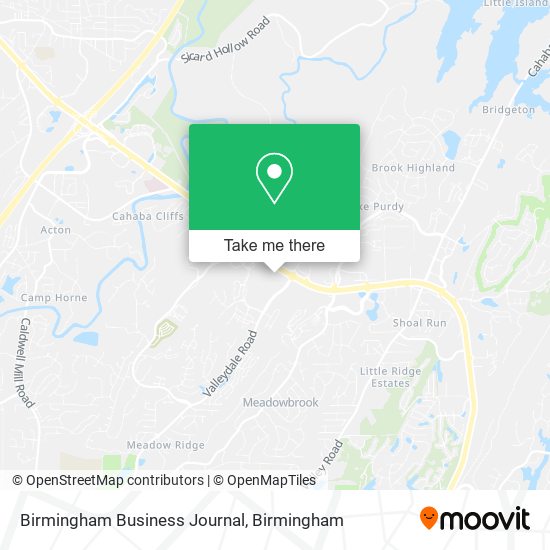 Birmingham Business Journal map