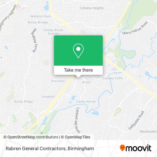 Rabren General Contractors map