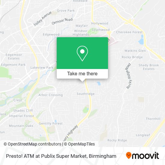 Mapa de Presto! ATM at Publix Super Market
