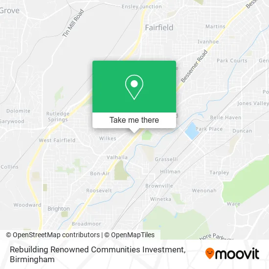 Rebuilding Renowned Communities Investment map