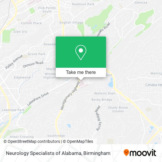 Neurology Specialists of Alabama map