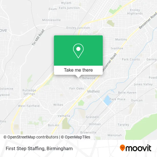 First Step Staffing map