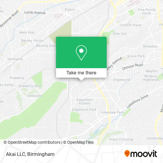 Mapa de Akai LLC
