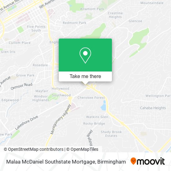 Mapa de Malaa McDaniel Southstate Mortgage