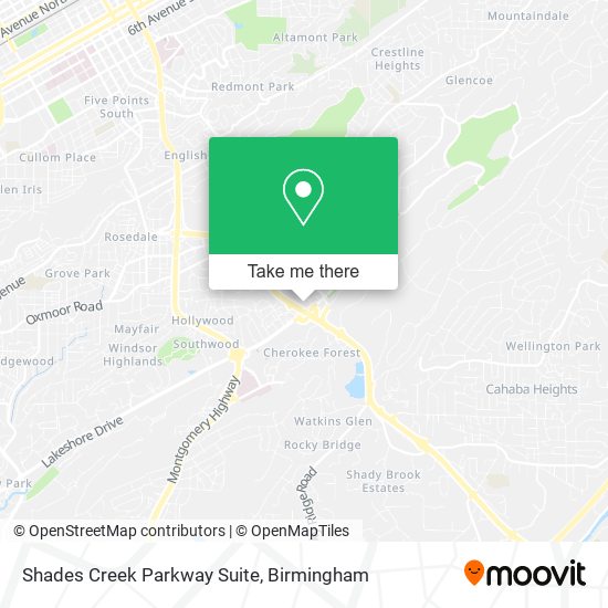 Shades Creek Parkway Suite map