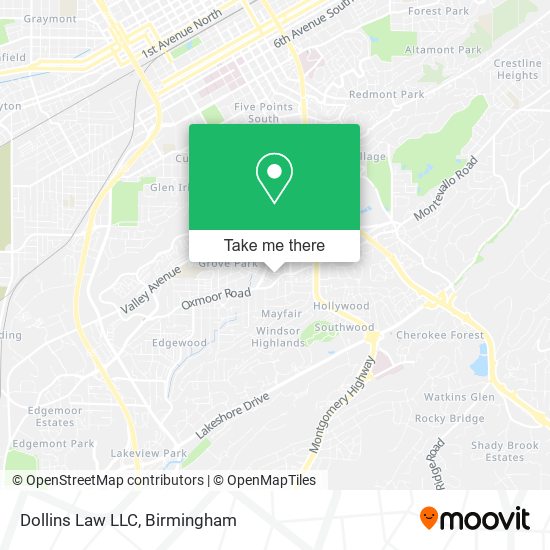 Dollins Law LLC map