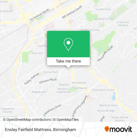 Ensley Fairfield Mattress map