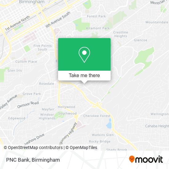 PNC Bank map