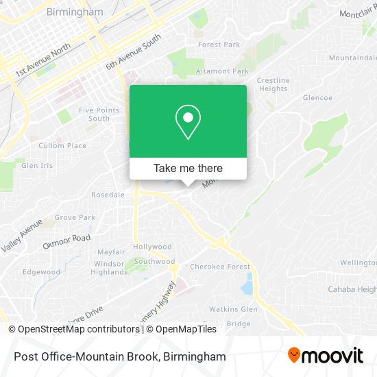 Mapa de Post Office-Mountain Brook