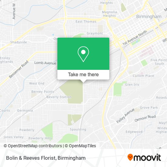 Mapa de Bolin & Reeves Florist