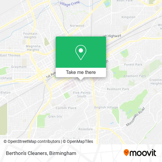 Berthon's Cleaners map