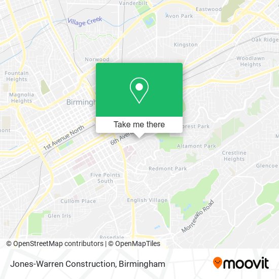 Mapa de Jones-Warren Construction