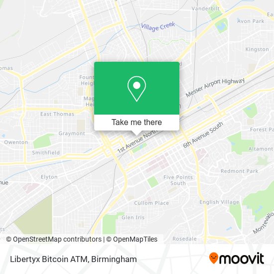 Mapa de Libertyx Bitcoin ATM