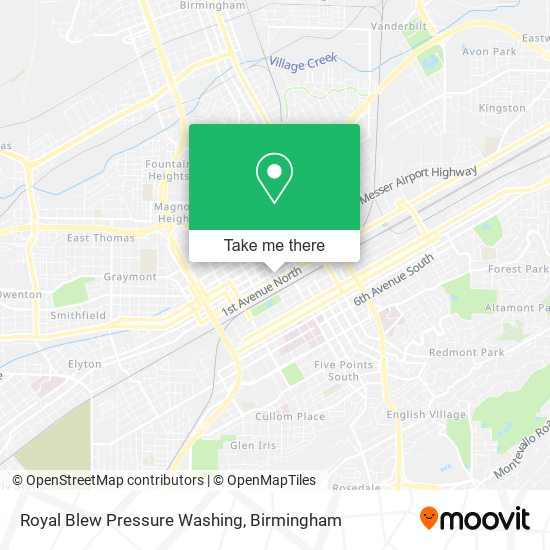 Royal Blew Pressure Washing map