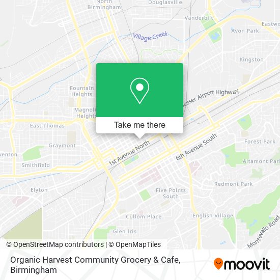 Mapa de Organic Harvest Community Grocery & Cafe