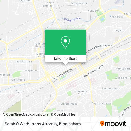 Mapa de Sarah O Warburtons Attorney