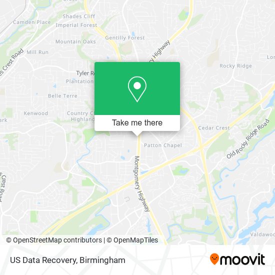 US Data Recovery map