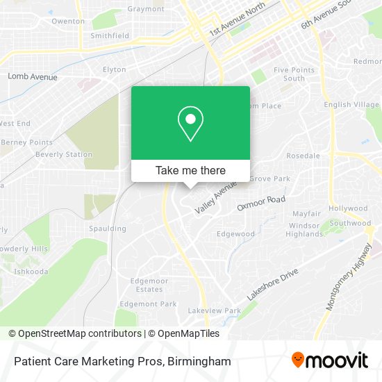 Patient Care Marketing Pros map