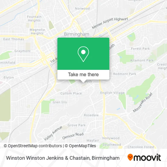 Winston Winston Jenkins & Chastain map