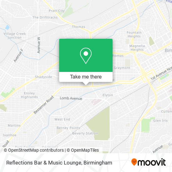 Reflections Bar & Music Lounge map