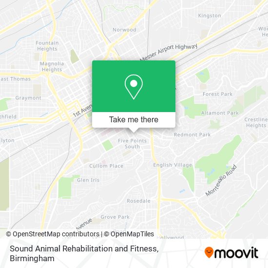 Sound Animal Rehabilitation and Fitness map