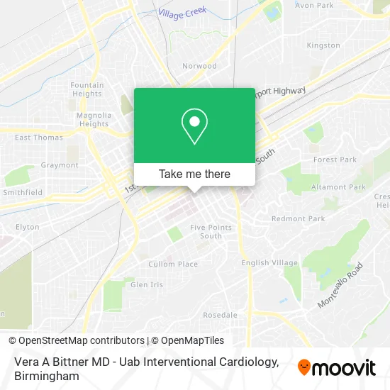 Vera A Bittner MD - Uab Interventional Cardiology map