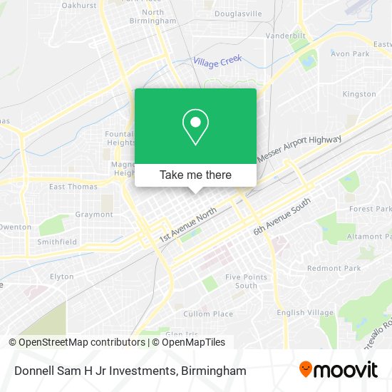 Donnell Sam H Jr Investments map