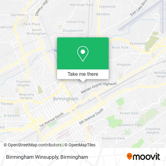 Mapa de Birmingham Winsupply