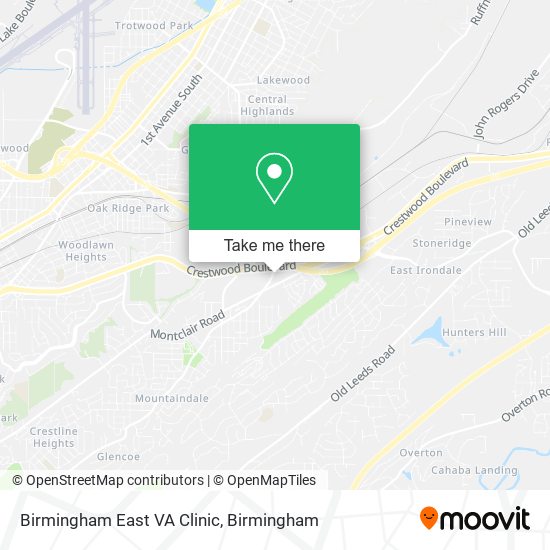 Mapa de Birmingham East VA Clinic