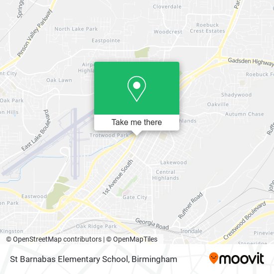 St Barnabas Elementary School map