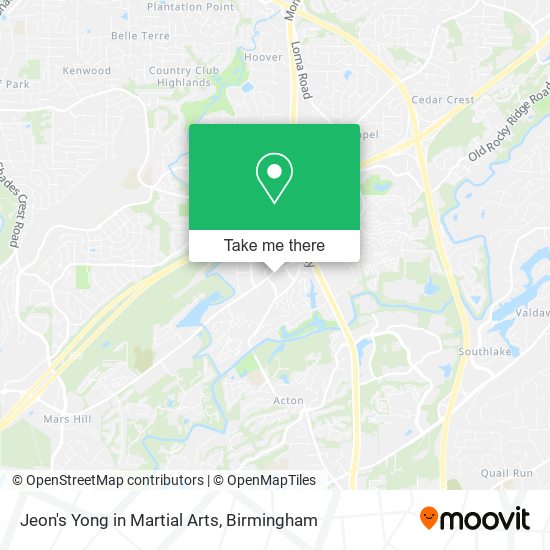 Mapa de Jeon's Yong in Martial Arts