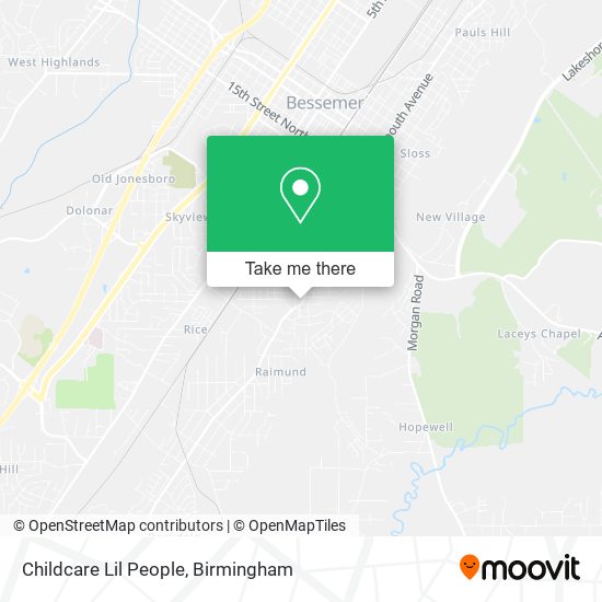 Childcare Lil People map