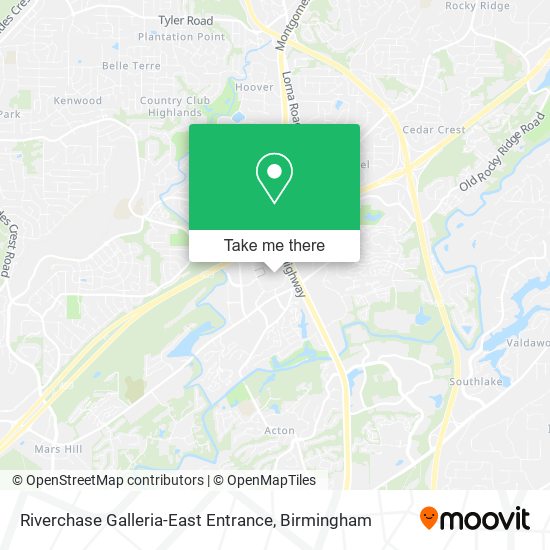 Riverchase Galleria-East Entrance map