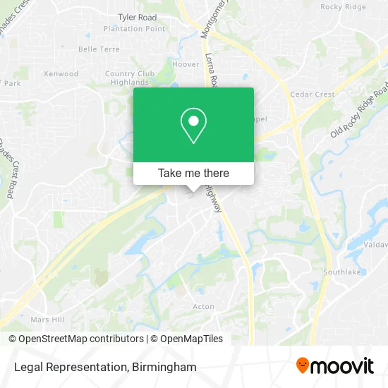 Legal Representation map