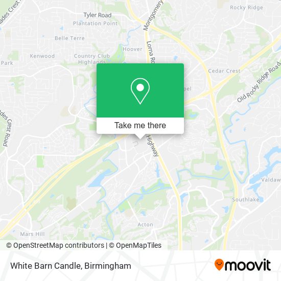 Mapa de White Barn Candle