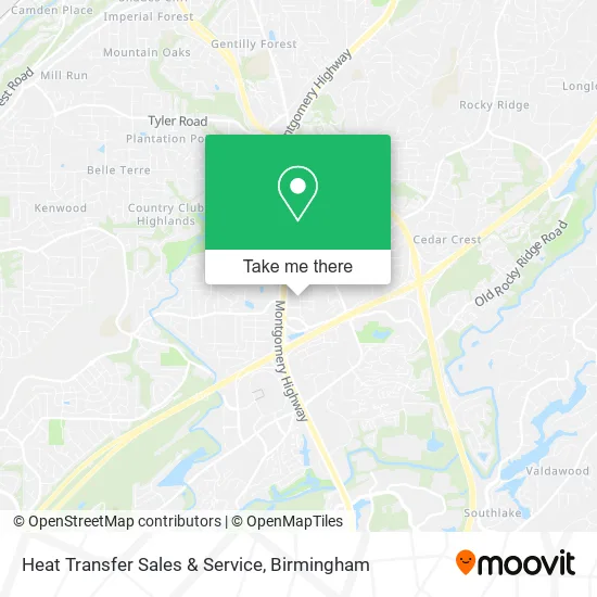 Heat Transfer Sales & Service map