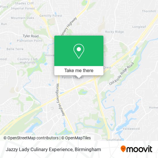 Jazzy Lady Culinary Experience map