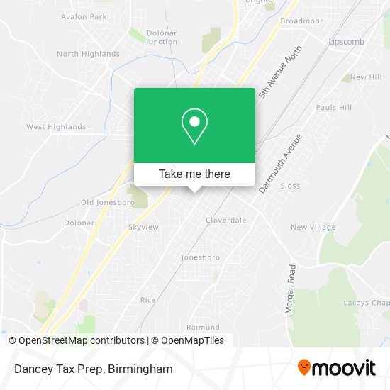 Mapa de Dancey Tax Prep