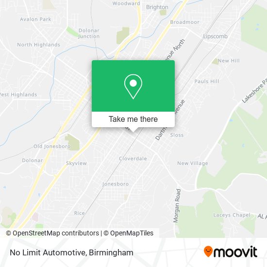 No Limit Automotive map