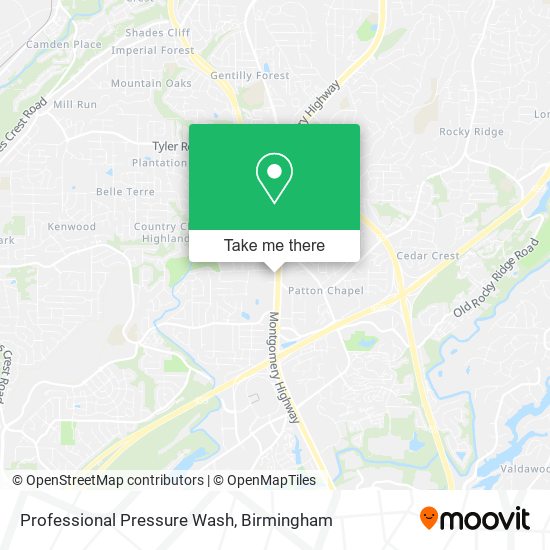 Professional Pressure Wash map