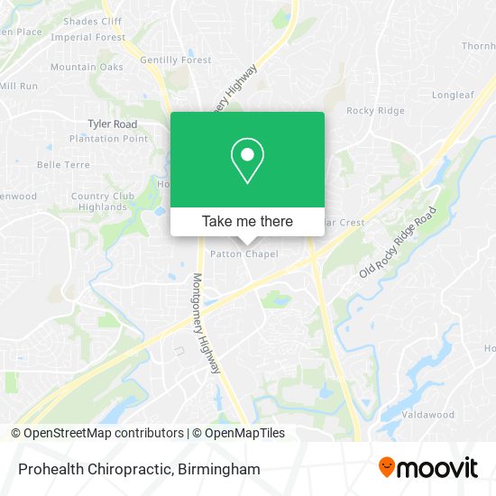 Prohealth Chiropractic map