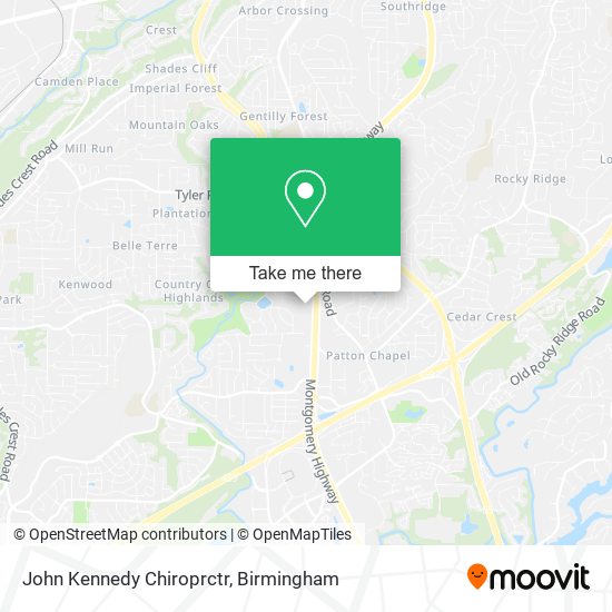 John Kennedy Chiroprctr map