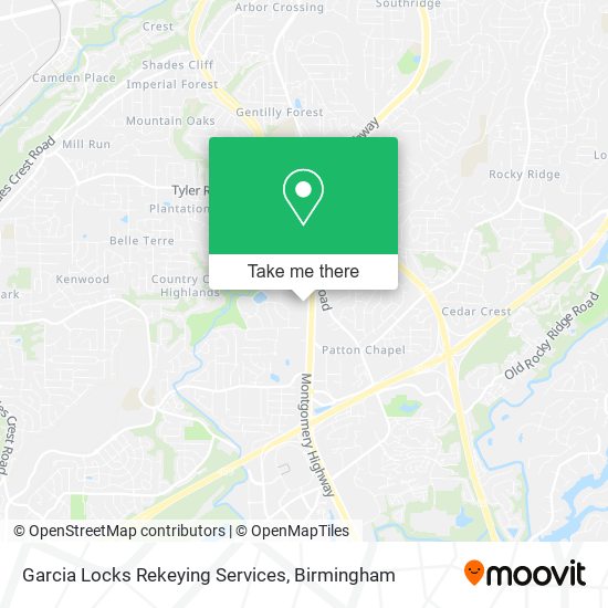 Garcia Locks Rekeying Services map