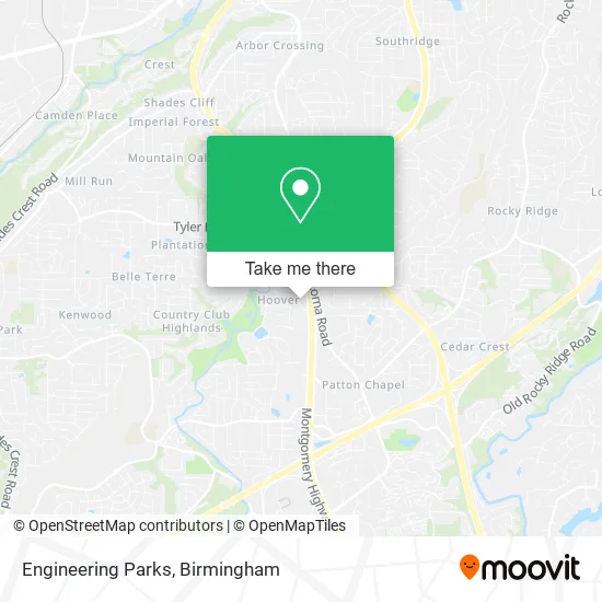 Engineering Parks map