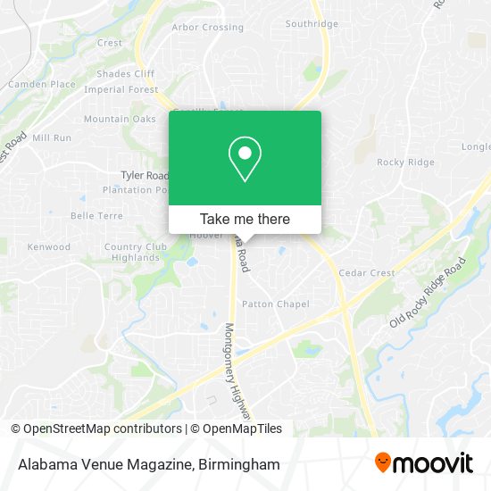 Mapa de Alabama Venue Magazine