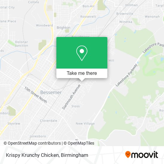 Krispy Krunchy Chicken map