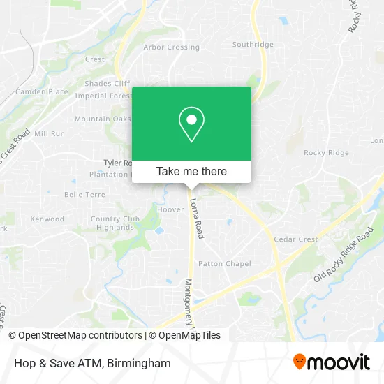 Hop & Save ATM map