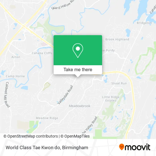 World Class Tae Kwon do map