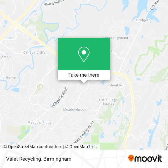 Valet Recycling map